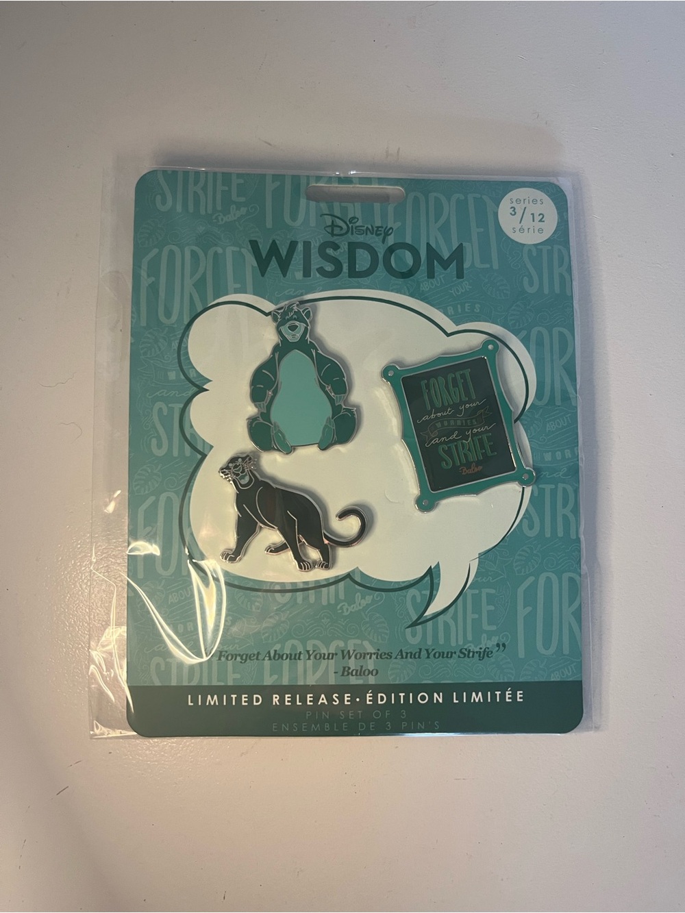 Disney Wisdom Limited Edition Jungle Book Pin Set